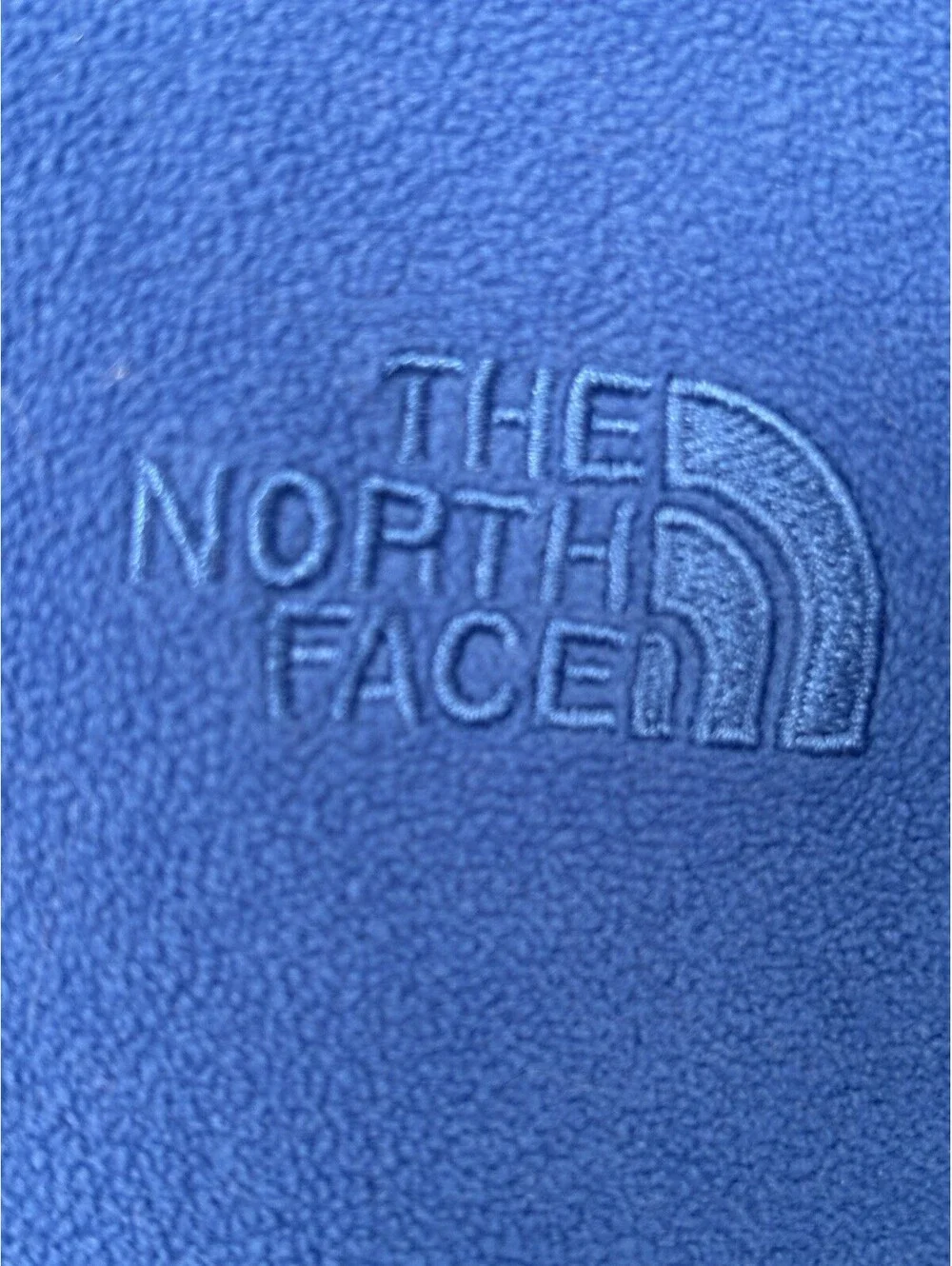 The North Face Men's Blue Fleece 1/4 Zip Mock Neck Pullover Sweatshirt L